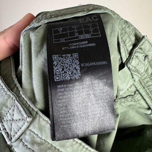 Guess Cargo Jogger Slim Olive Green Pants US Women's 2 - Picture 4 of 6